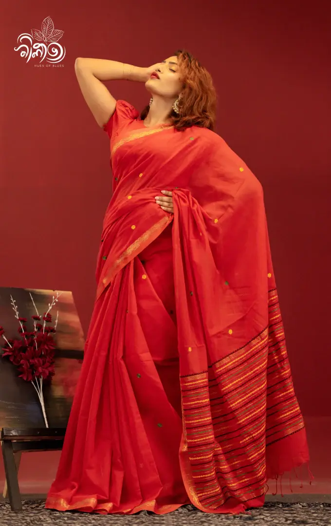 Kantha Stitched Saree R - Image 2