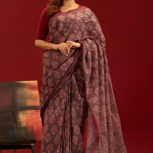 Khadi Dye Saree J2